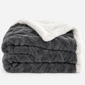 Snugglely - Tekstureret Fleecetæppe Til Afslapning På Sofaen
