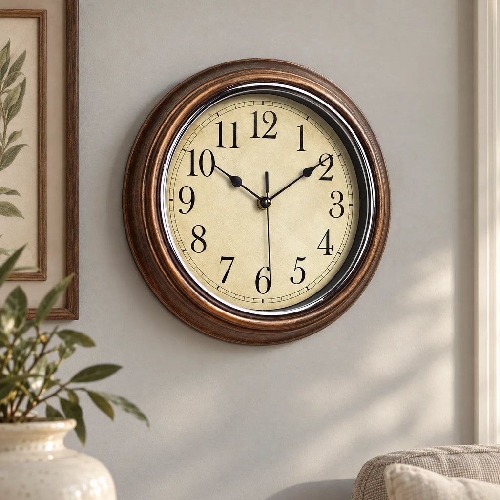 Timewisp - Klassisk Rundt Vægur Se Klokken