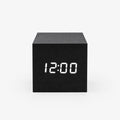 Voxcube - Minimalistisk Terningeformet LED-Vækkeur Se Klokken