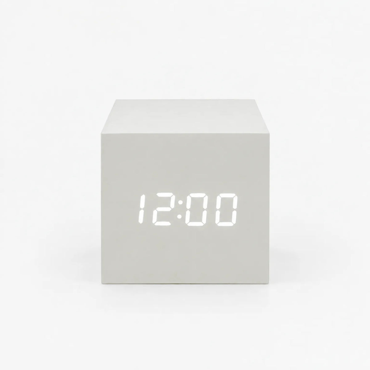 Voxcube - Minimalistisk Terningeformet LED-Vækkeur Se Klokken