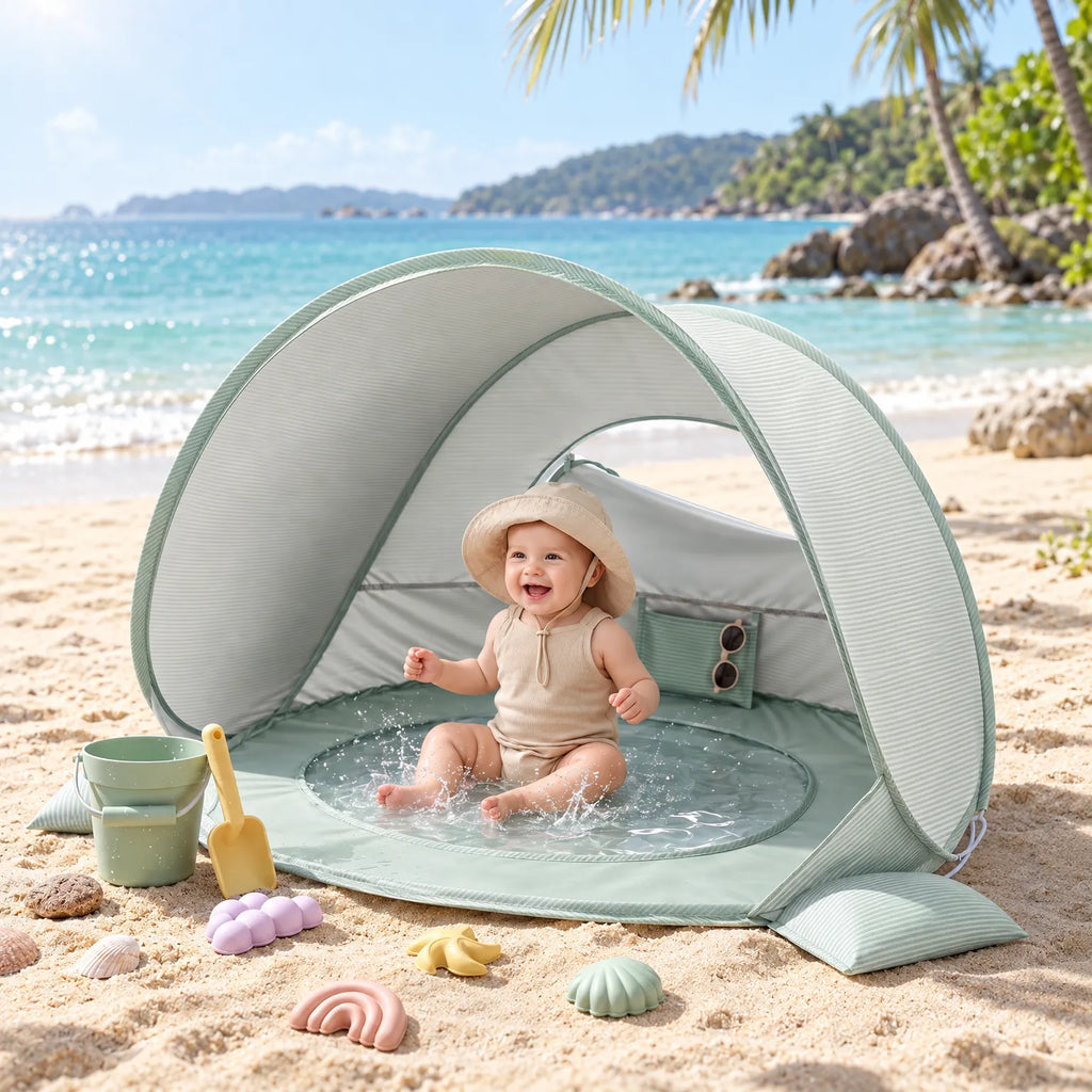 Zandis - Pop-Up Legetelt Til Baby Skabe Skygge På Solrige Dage